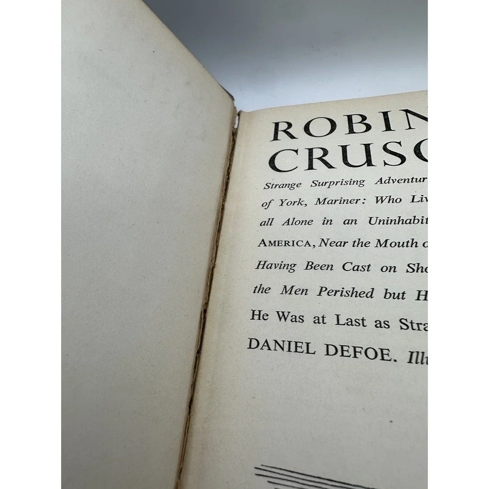 Robinson Crusoe‎ 1946 Daniel Defoe Hardcover Illustrated by Fritz Kredel